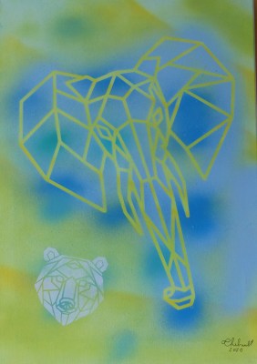 ELEPHANT UN JOUR DE GRAND VENT 308